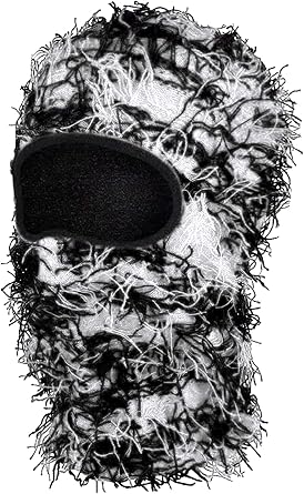 Distressed Balaclava Ski Mask Knitted Balaclava Shiesty Full Face Mask Winter Windproof Beanie Neck Warmer for Men Women