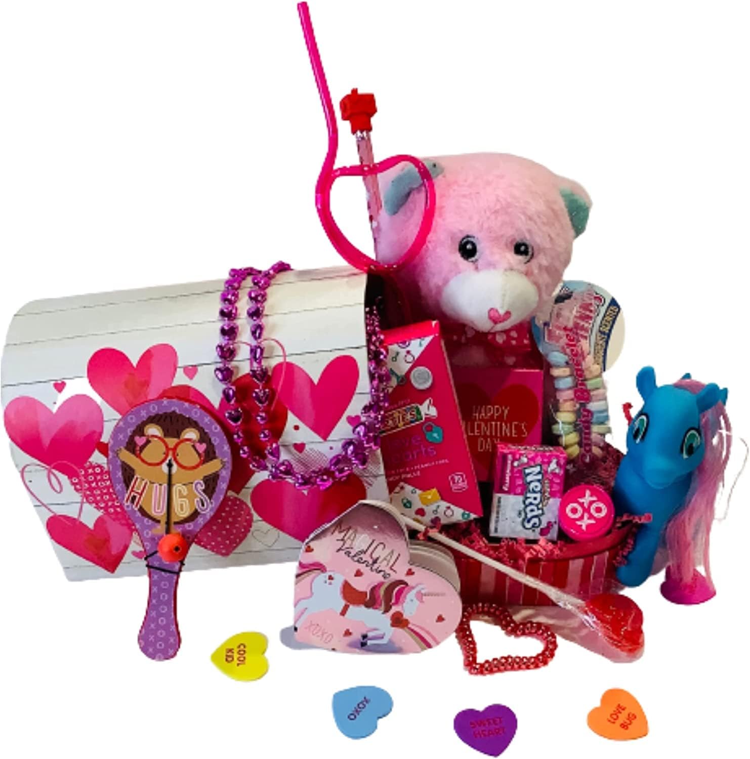 IOS Girls Valentine's Gift Baskets With Cute Girl Accessories, Assorted Scented