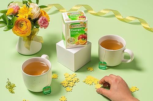 Miniatura 7 de Twinings Tés Superblends, té de hierbas, verde y blanco saborizados, paquete variado, Energy+ vitamina B6, Sleep+ melatonina, Immune Support+