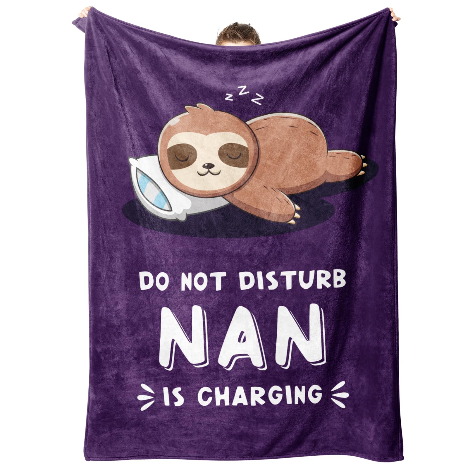 Cadeau pour grand-mère : plaid violet moelleux Niyewsor pour des moments cocooning