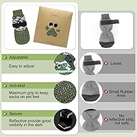 Vista 81 de BEAUTYZOO 6 calcetines para perros para evitar lamer las patas, zapatos antideslizantes para suelos de madera dura en pavimentos calientes, botas