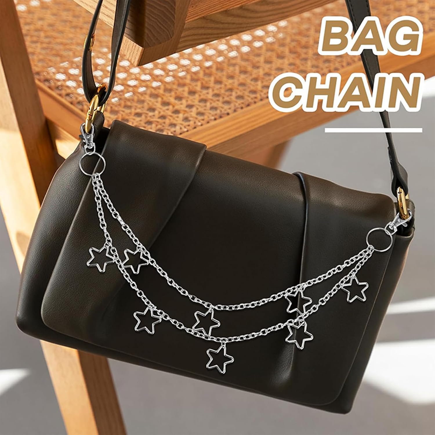 AceFun Punk Pants Chain Hip Hop Y2K Stars Cross Sword Rivet Charm Layered Jeans Chains Silver Wallet Chain Pocket Chain Key Chain Shoes Chain Handbag Chain Vintage Rock Chains for Women Men Festival Jewelry Clothing Accessories