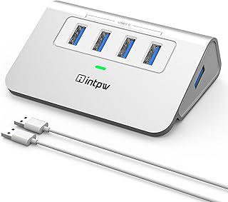 USB Hub, 4 Ports USB 3.0 Hub Multi USB Port Expander Dongle USB Extension Multiport Adapter with 3.3ft Cable USB Splitter for Laptop, PC, Xbox, Flash Drive, Printer, Camera