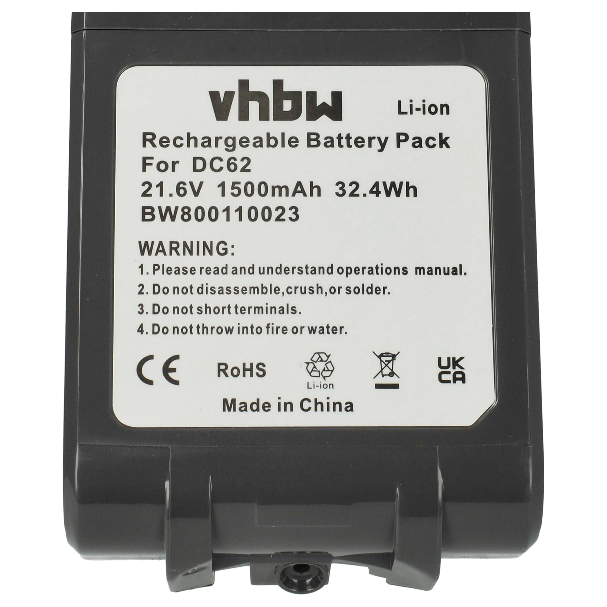 vhbw 1x Batterie Remplacement pour Dyson 61034-01