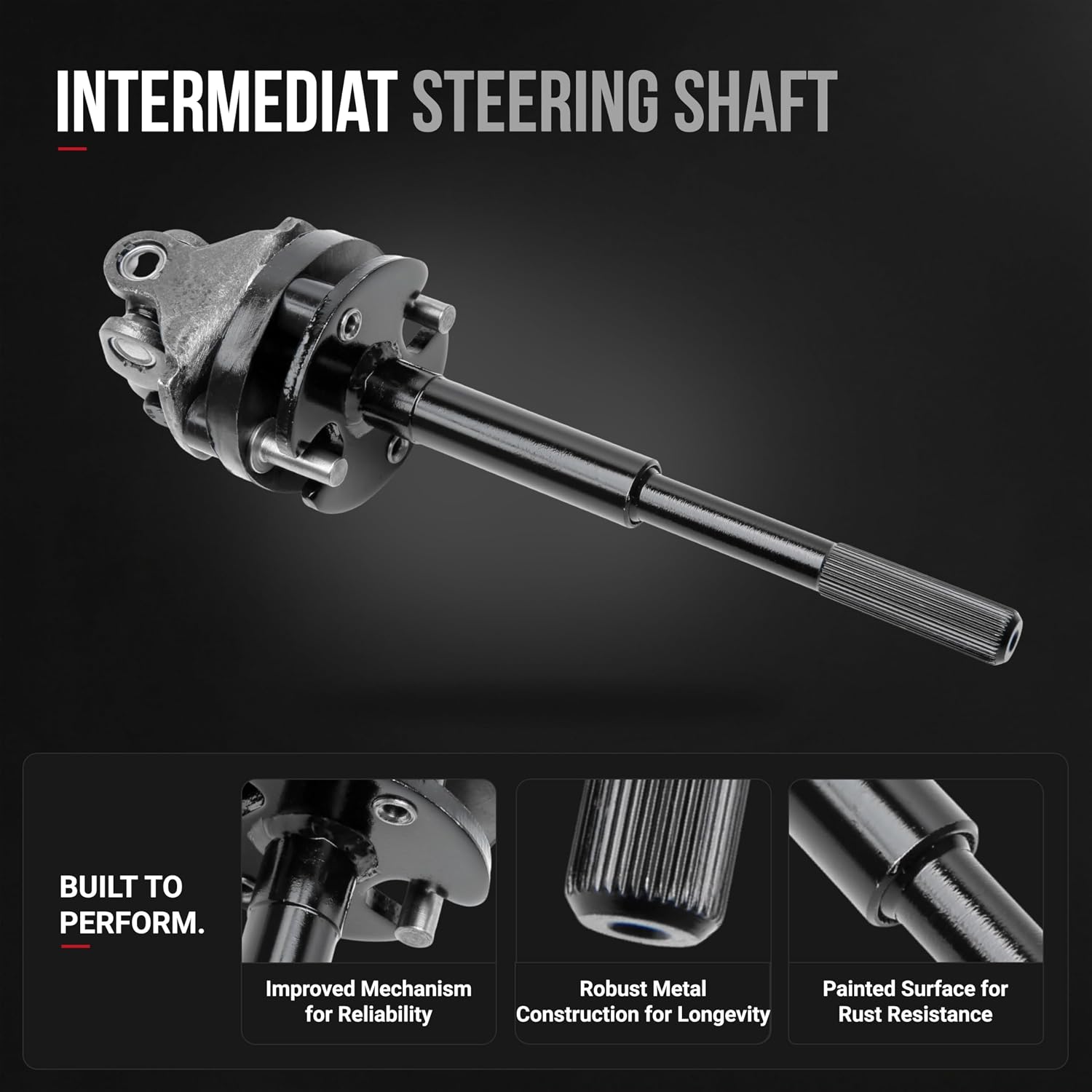 Upper Intermediate Steering Shaft - Compatible with Toyota - Tacoma - Steering Shaft Assembly - Replaces 45220-04010, 425-602 - 2005-2015