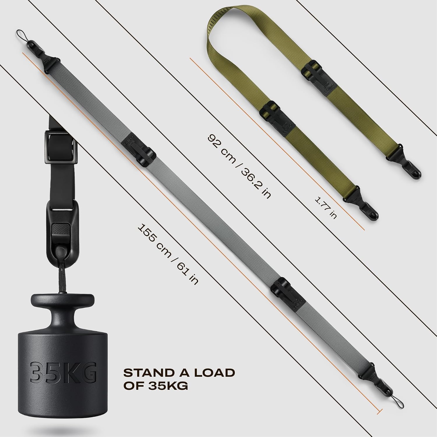 C Coiro Quick Release Camera Strap for Photographers, Configurable as a Sling, DSLR SLR Adjustable Camera Shoulder Strap