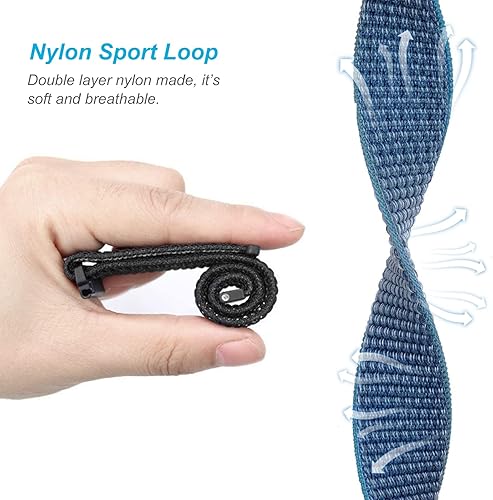 Miniatura 3 de Correas de nailon NewJourney compatibles con el reloj SyncUP para niños 21, correa de reemplazo transpirable con gancho y bucle para niños y niñas