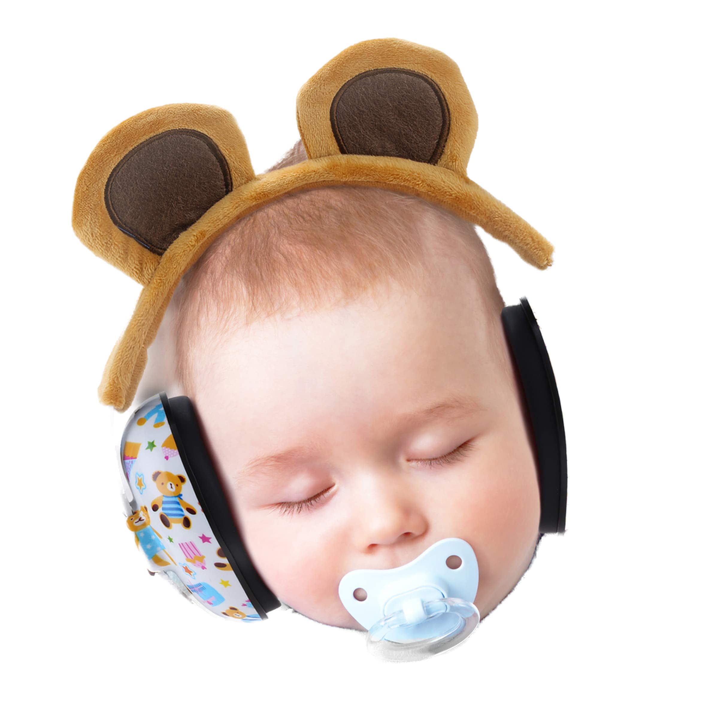 PORMUCAL Baby Ear Protection For Babies For 3 Months To 2+ Years Noise Reduction Ear Muffs For Infant And Toddlers.