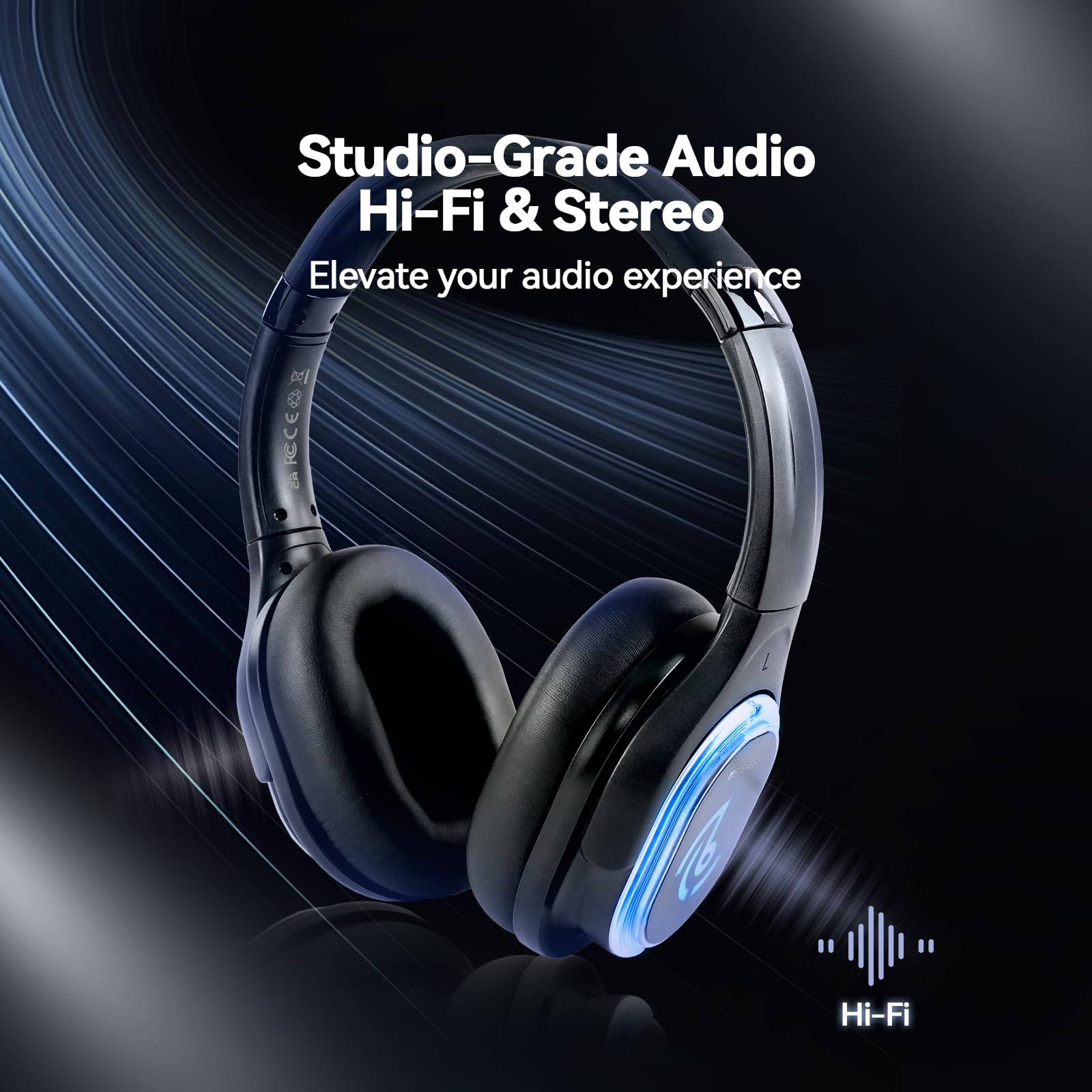 Retekess TA004 Silent Disco Kit, Cuffie Silent Party（1-15） | per Feste Discoteca Silenziosa, TV, Mini Microfono, 3 Canali, Portata 200m, 15 Cuffie, Confezione Multipla, Senza Fili