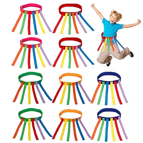 10 Pcs Catch Tail Game Belt Set,Field Day Games Catching