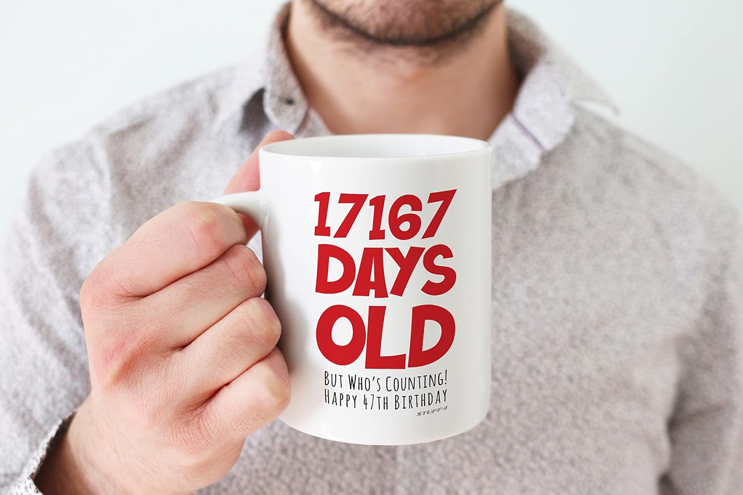 47th Birthday Mug Gift for Men Women Him Her, 17167 Days Old - Image 5