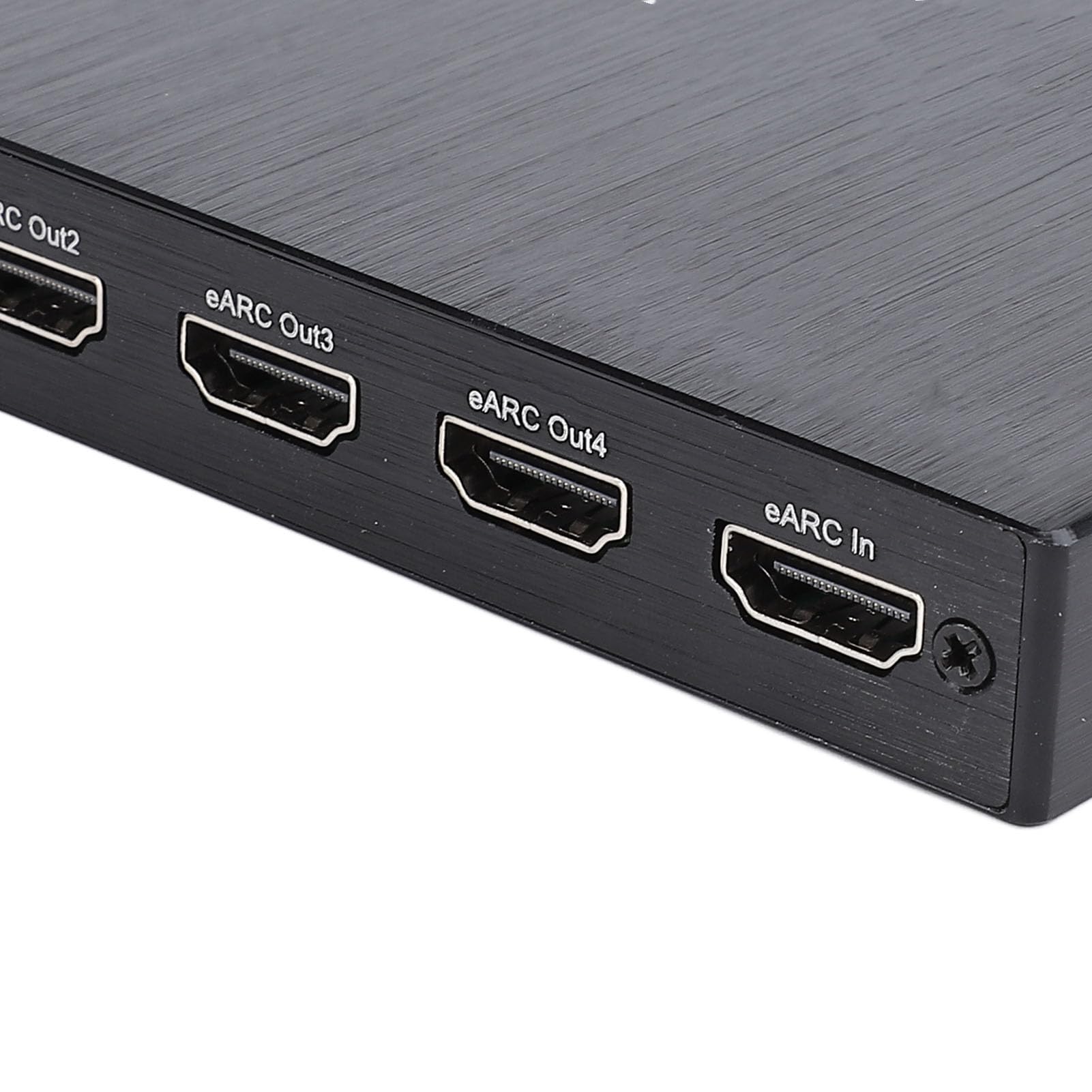 4K EARC HDMI 4x1, interruttore con supporto remoto IR EDID HDCP 2.2 4K 60Hz selettore di commutatore video, HDMI bidirezionale per cuffie L/R (UE)
