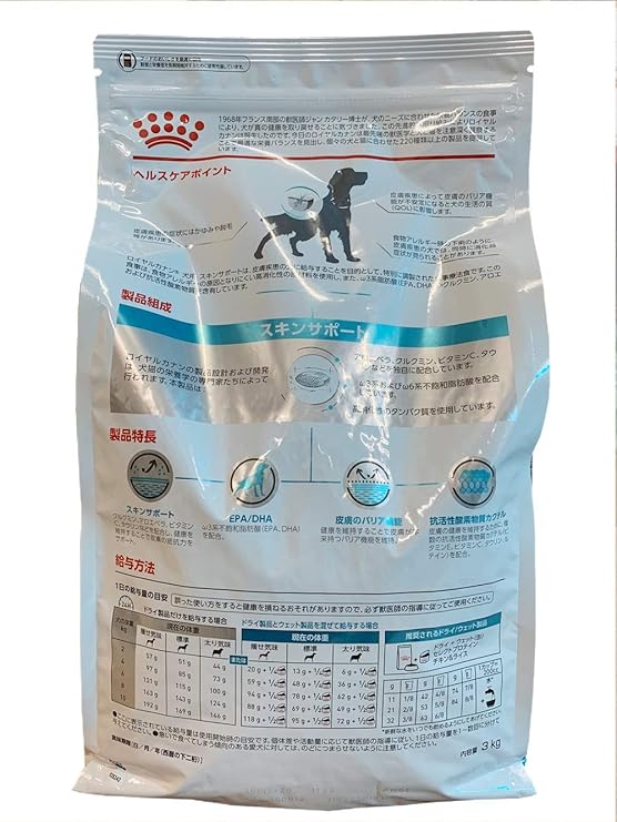 Amazon Co Jp ロイヤルカナン 療法食 スキンサポート 犬用 ドライ 3kg ペット用品