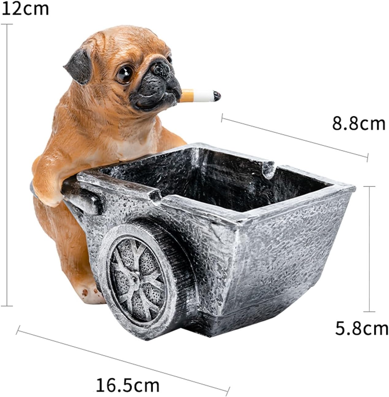 Ash Tray Creative Ashtray Home Living Room Office Ashtray Cute Resin Ash Tray Birthday Gift Cigarette Ashtray Decoration Outdoor Ashtray (Color : C)