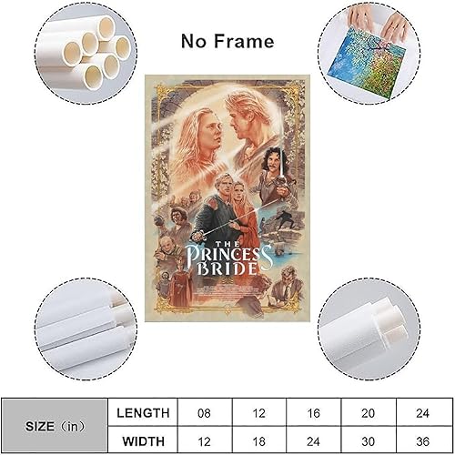 Miniatura 3 de Póster de la película The Princess Bride (La princesa novia), póster artístico, pintura decorativa, lienzo para pared, sala de estar, póster de