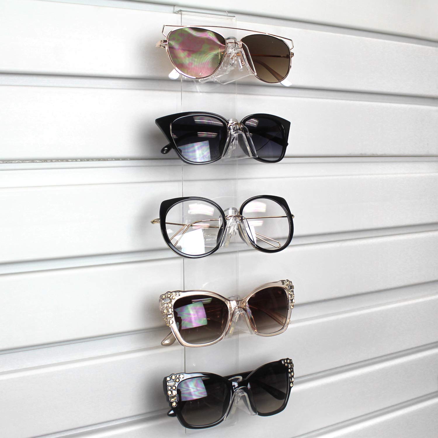 Buy Mooca Acrylic 5 Tier Slatwall & Walled Sunglasses Holder