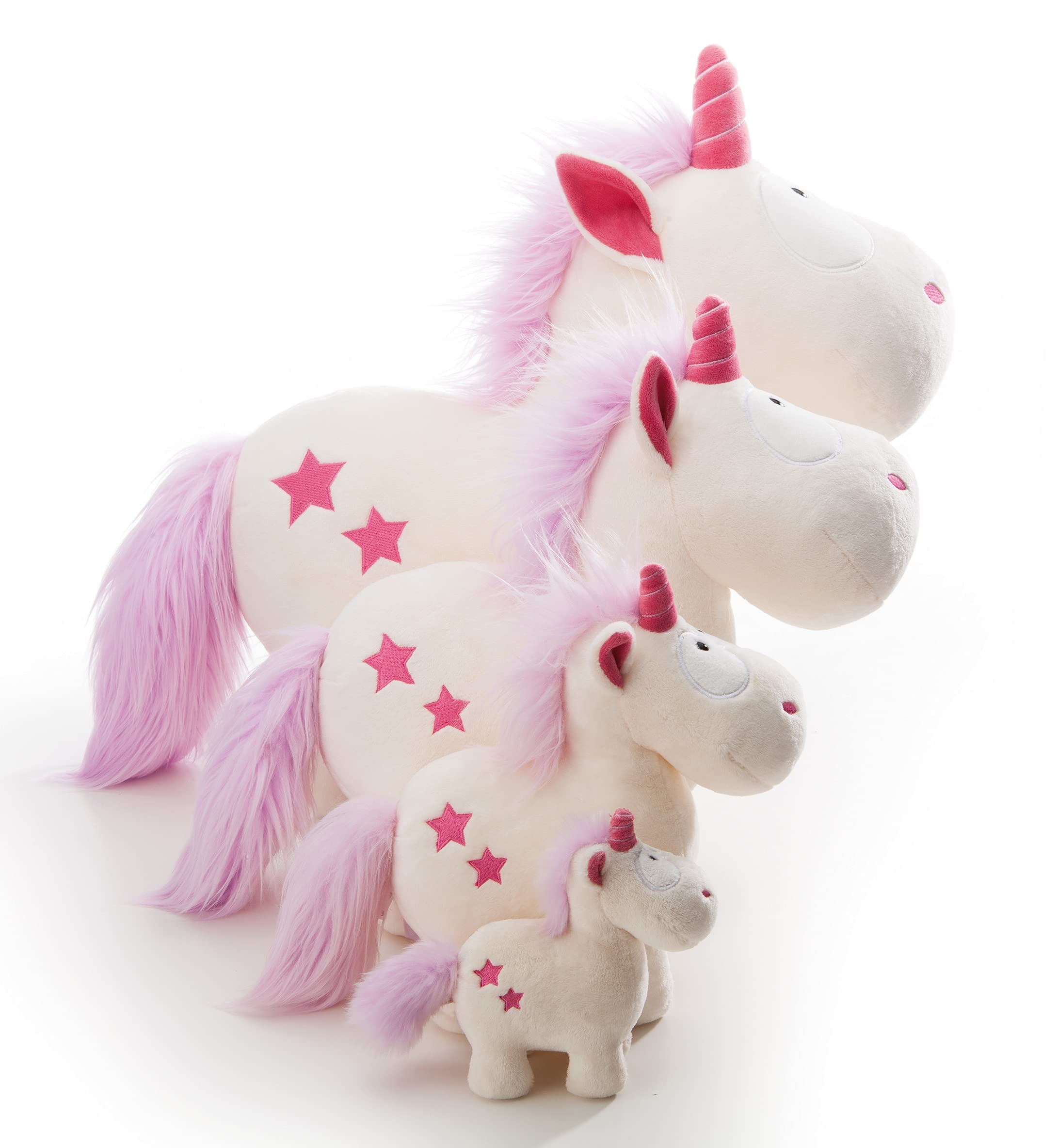 NICI 48055 Kuscheltier Einhorn Theodor 45cm, WEIß