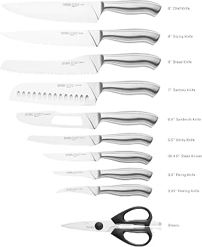 Chicago Cutlery Insignia Guided Grip 18-Piece knife set with block