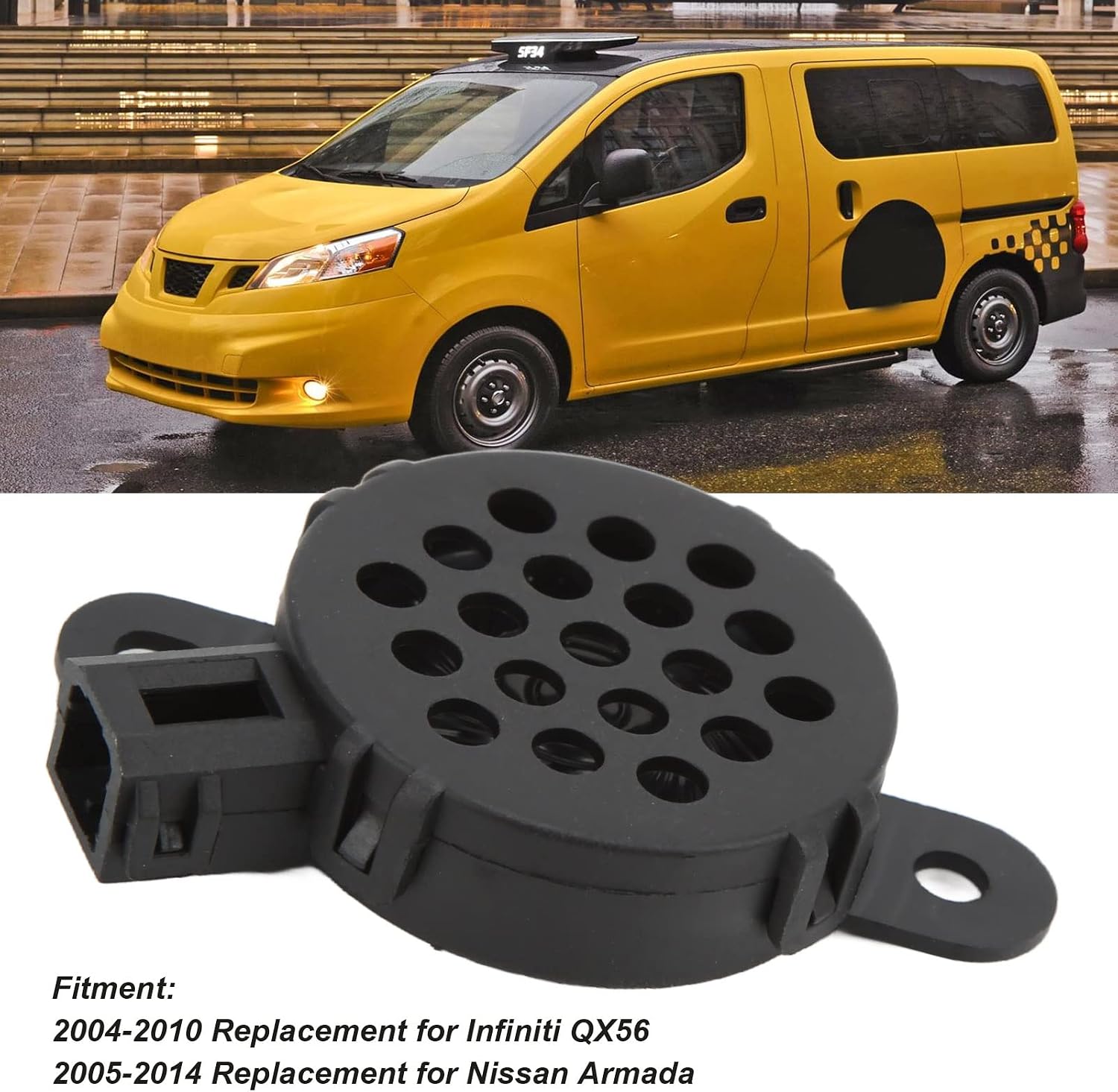 Fydun Electronic Beep Buzze Continous Sound Beep Alarm Sounder Black Replacement for Armada NV200 Quest Titan for QX56