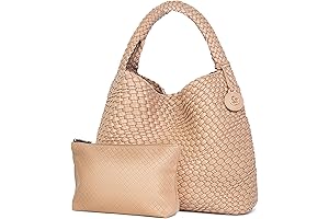PS PETITE SIMONE Woven Tote Bag - Spacious, Stylish Handbag for Women
