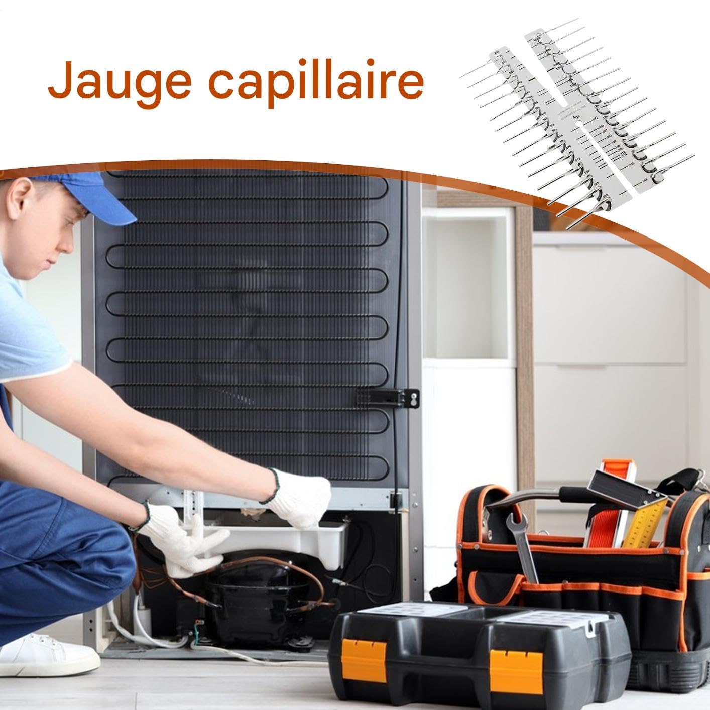Jauge À Tube Capillaire - Raccords Métriques Antidérapants,Jauge Capillaire Pour Tuyaux Double Marquée | Pour Contrôle Hydraulique Pneumatique, Machines Industrielles, Techniciens