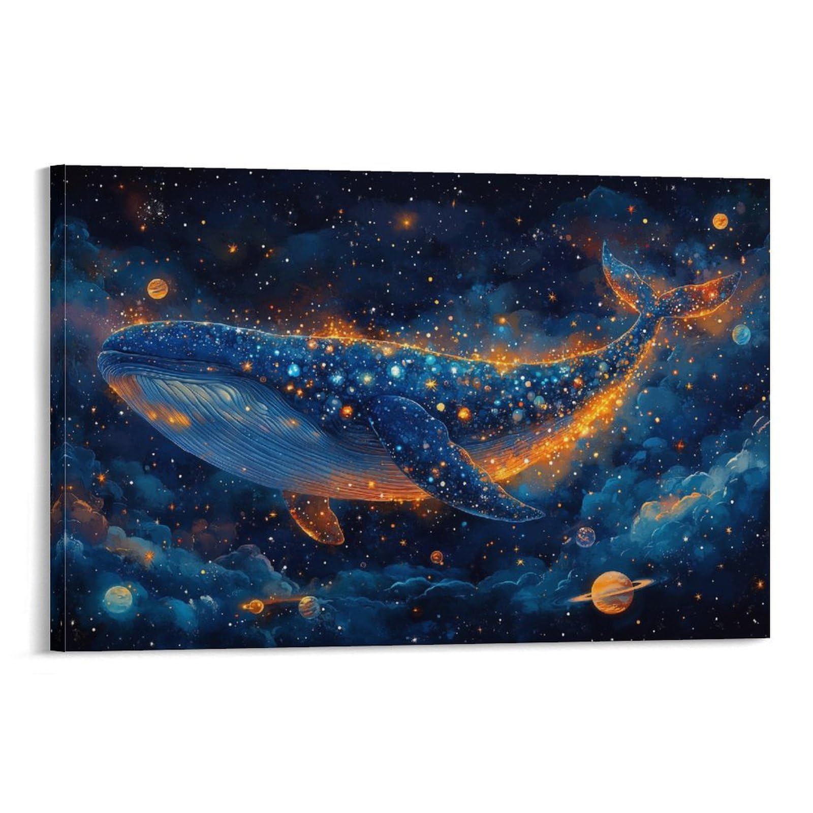 La baleine impression murale toile pour habiller un mur - 6