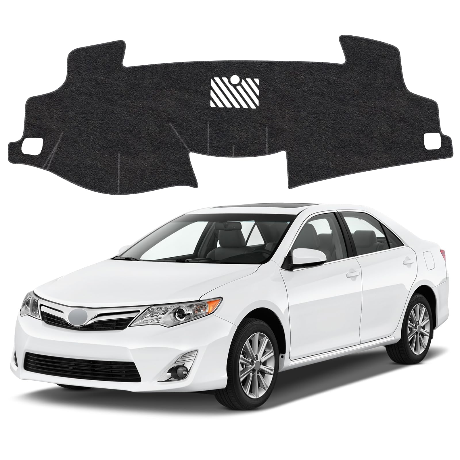 Dash Cover Mat Compatible with Toyota Camry 2012-2017 Non-Slip Dashboard Cover Mat Sunshade UV Rays Protector Interior Accessories