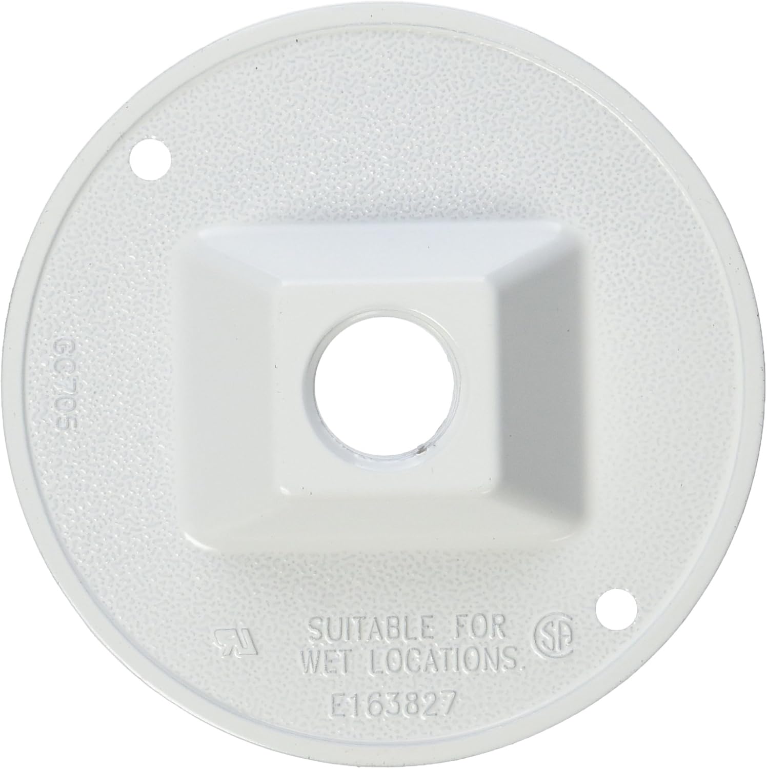 Hubbell 5193-6 Round Cluster Cover, White