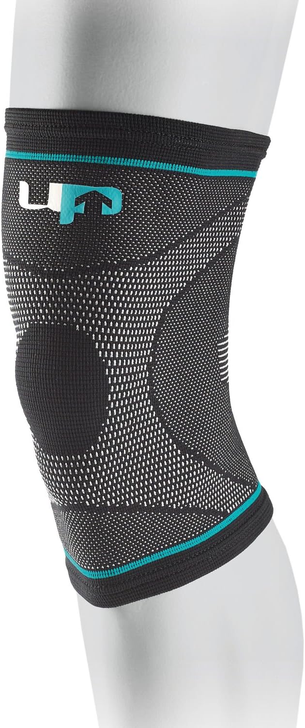 Ultimate Performance Compression Elastic Knee Support, Medium, Black/Blue, 1 Count