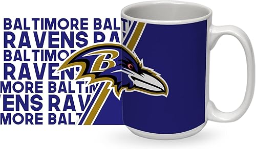 Vista 66 de Rico Industries NFL Football 15 oz White Ceramic Mug