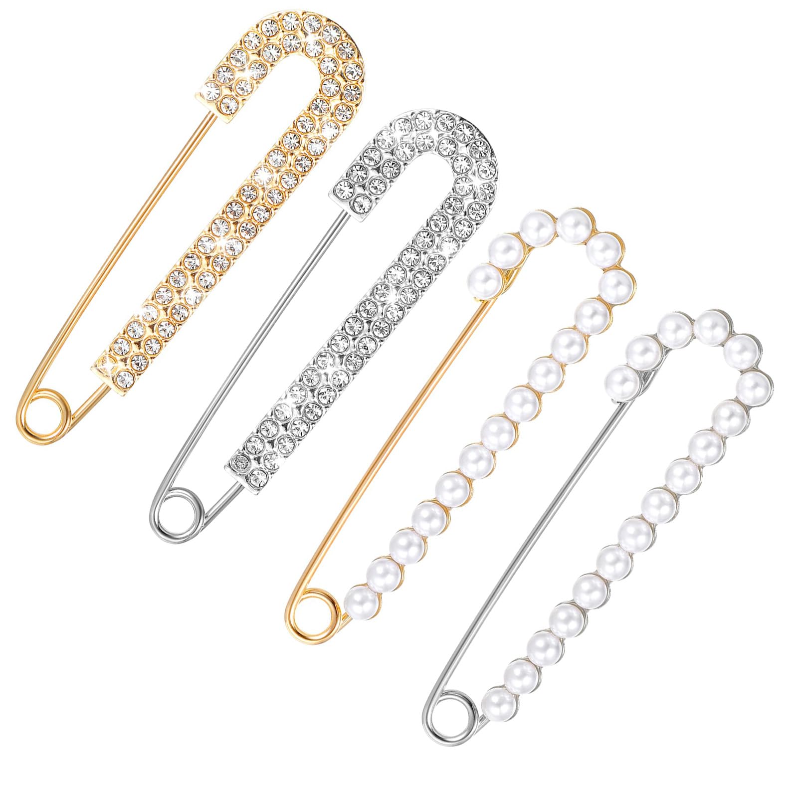 Broche en perles et strass pour femme, petites épingles à nourrice décoratives pour vêtements, hijab, pulls, jupes, robes, pantalons, manches, chapeaux, colliers, écharpes, sacs