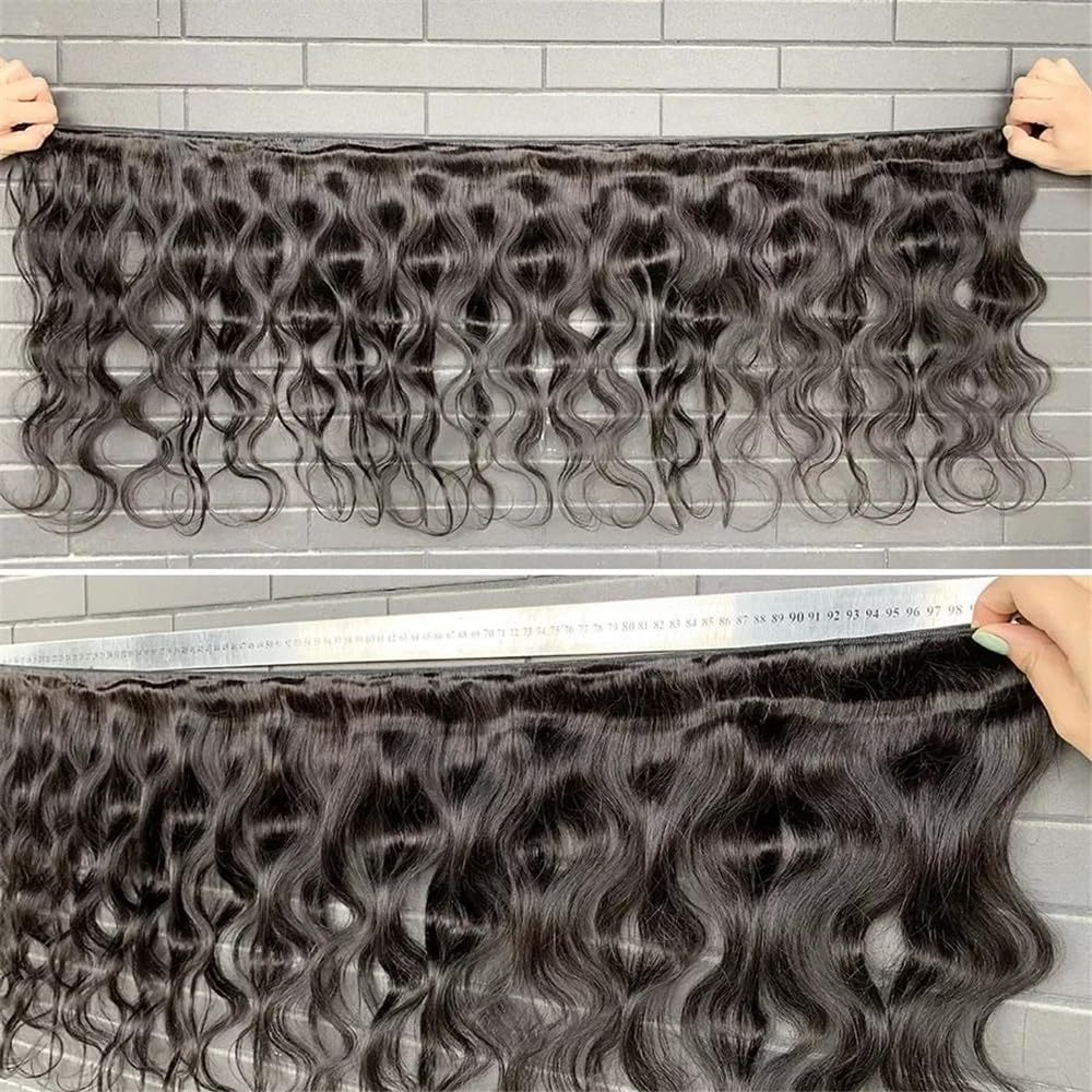 Dicht Indische Körperwellen-Menschenhaarbündel, 1/3/4 Bündel für den Alltag | Remy-Haarverlängerungen(16inches 1pc)