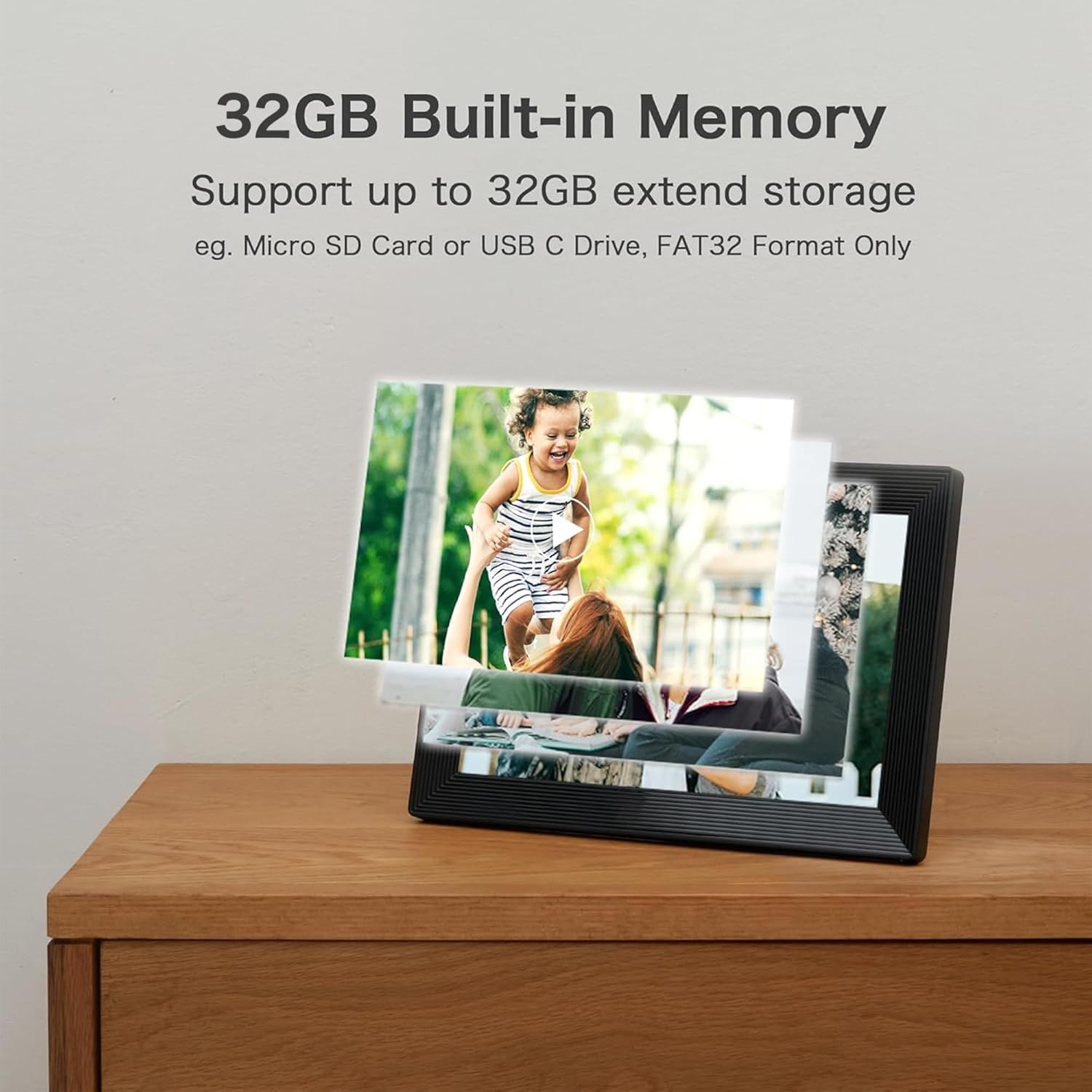 Digital Picture Frame, Frameo WiFi 10.1 Inch 1280*800IPS HD Touch Screen Digital Photo Frame, 32GB Memory, Auto-Rotate, Share Picture Video, Birthday Gifts for Women, Gifts for Mom, Dad, Wedding Gifts