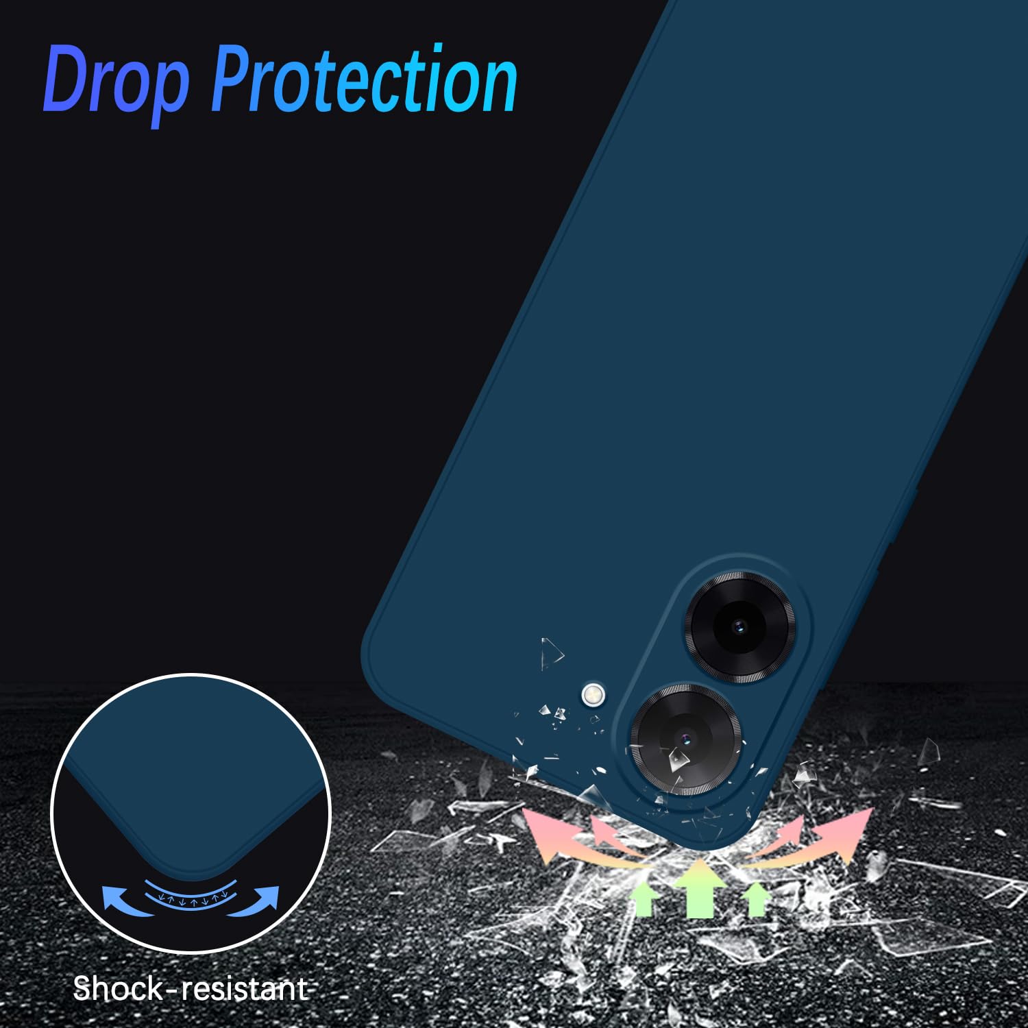 iVoler Cover per Xiaoi Redi 13C / Poco C65, Custodia Trasparente per Assorbiento degli Urti