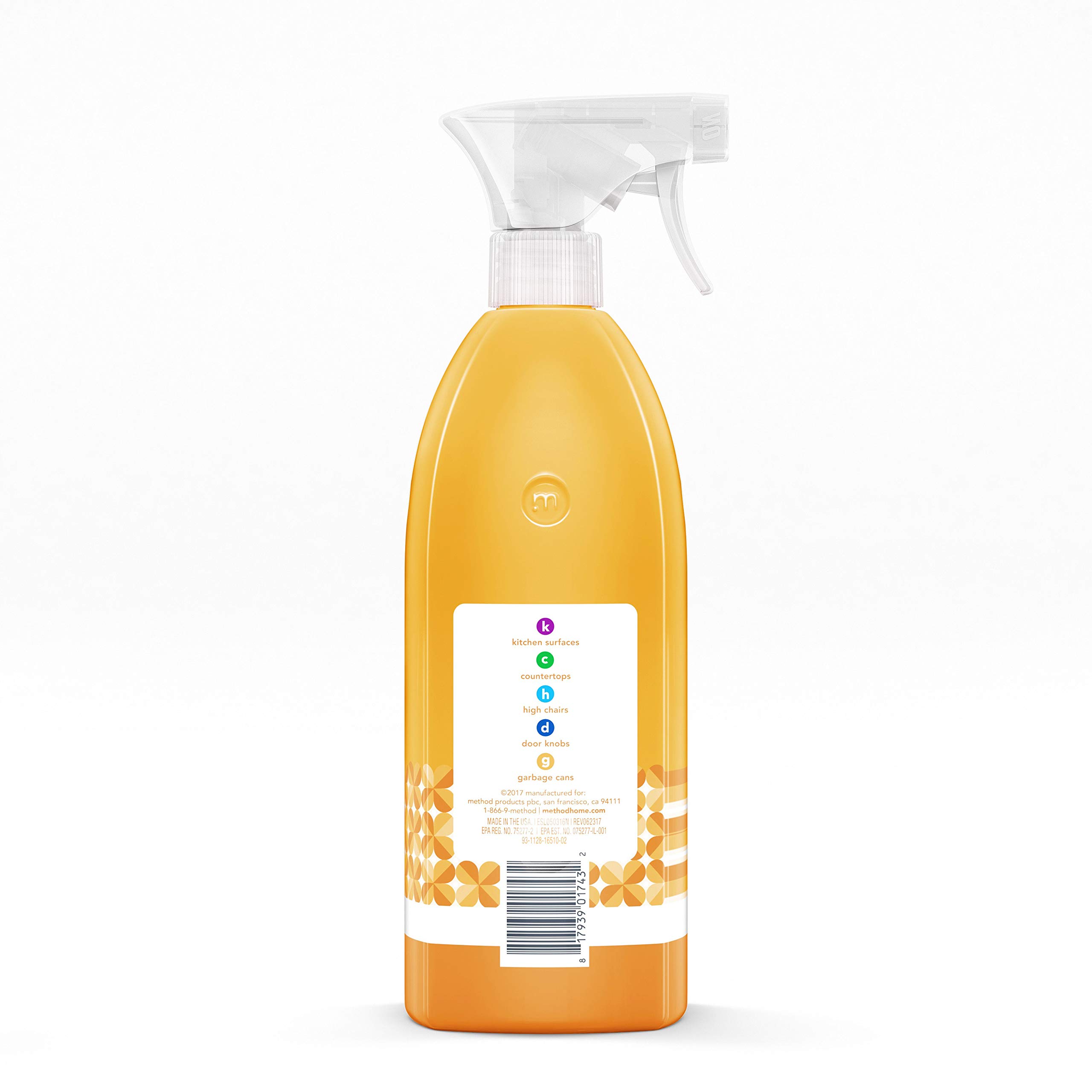method All-Purpose Cleaner Spray, Citron, 28 fl oz, 8 Pack view 2