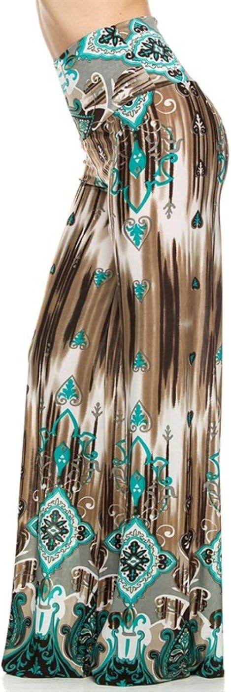 2LUV Women's Paisley Print Palazzo Pants