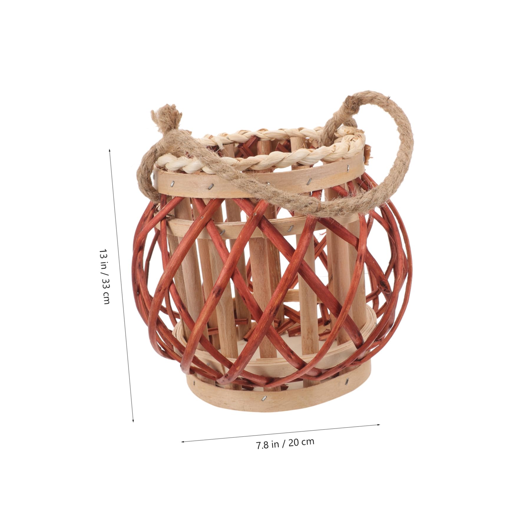 HANABASS Colgante de Artesanal Portavelas Natural Colgante Decoración Rústica para Soporte para Pequeño Cálido y Romántico