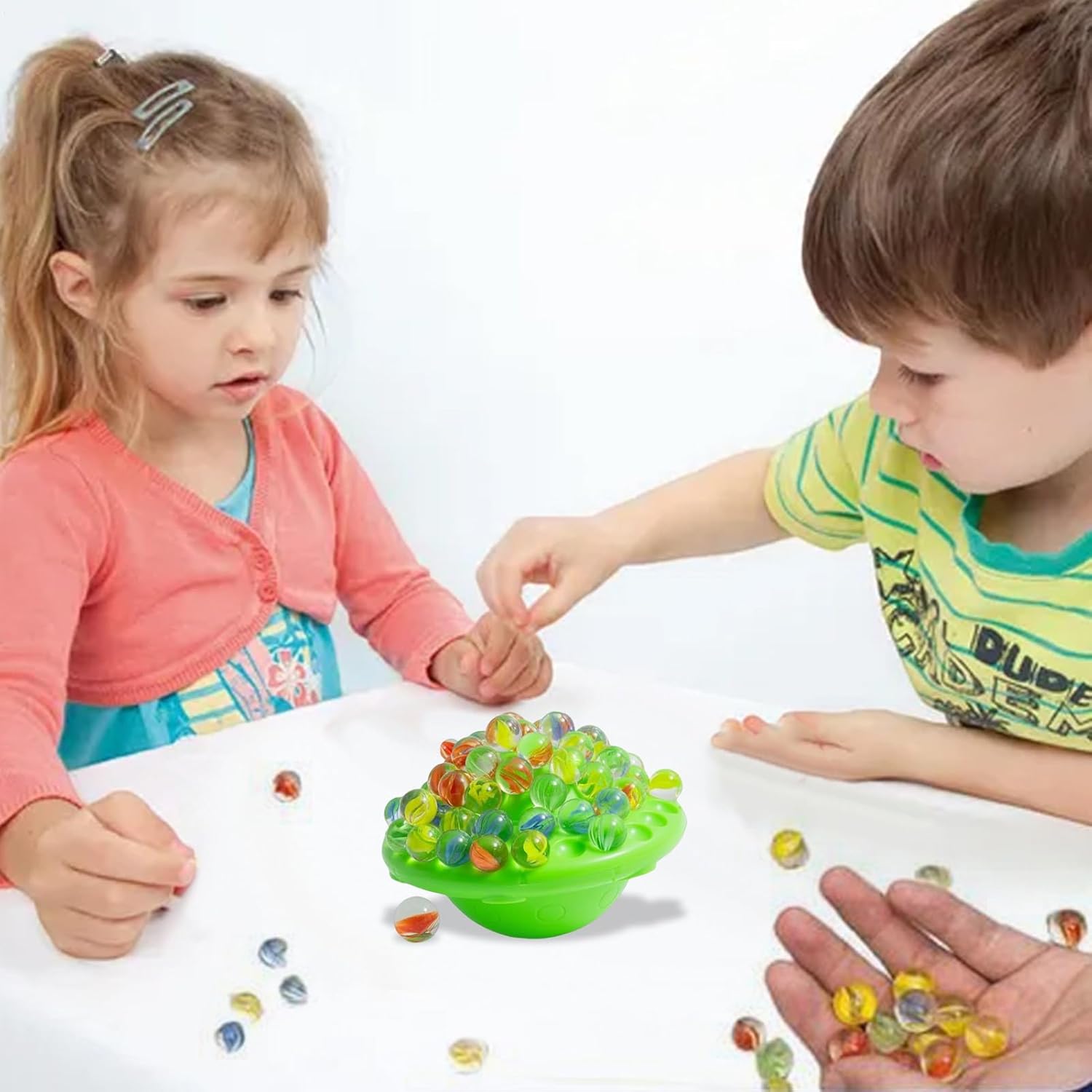 Marble Game,Marble Balance Table Games | Interactive Fun Toy for Kids Adults School Classroom Table Activities Birthday Christmas