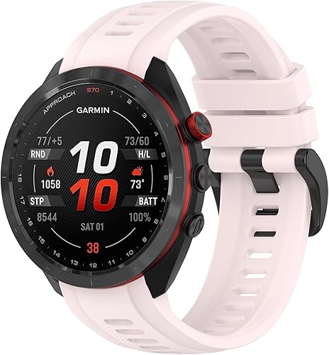 Vista 13 de TenCloud Bandas compatibles con Garmin Approach S70 Band Correa de reloj de silicona para accesorios de reloj Garmin Approach S70