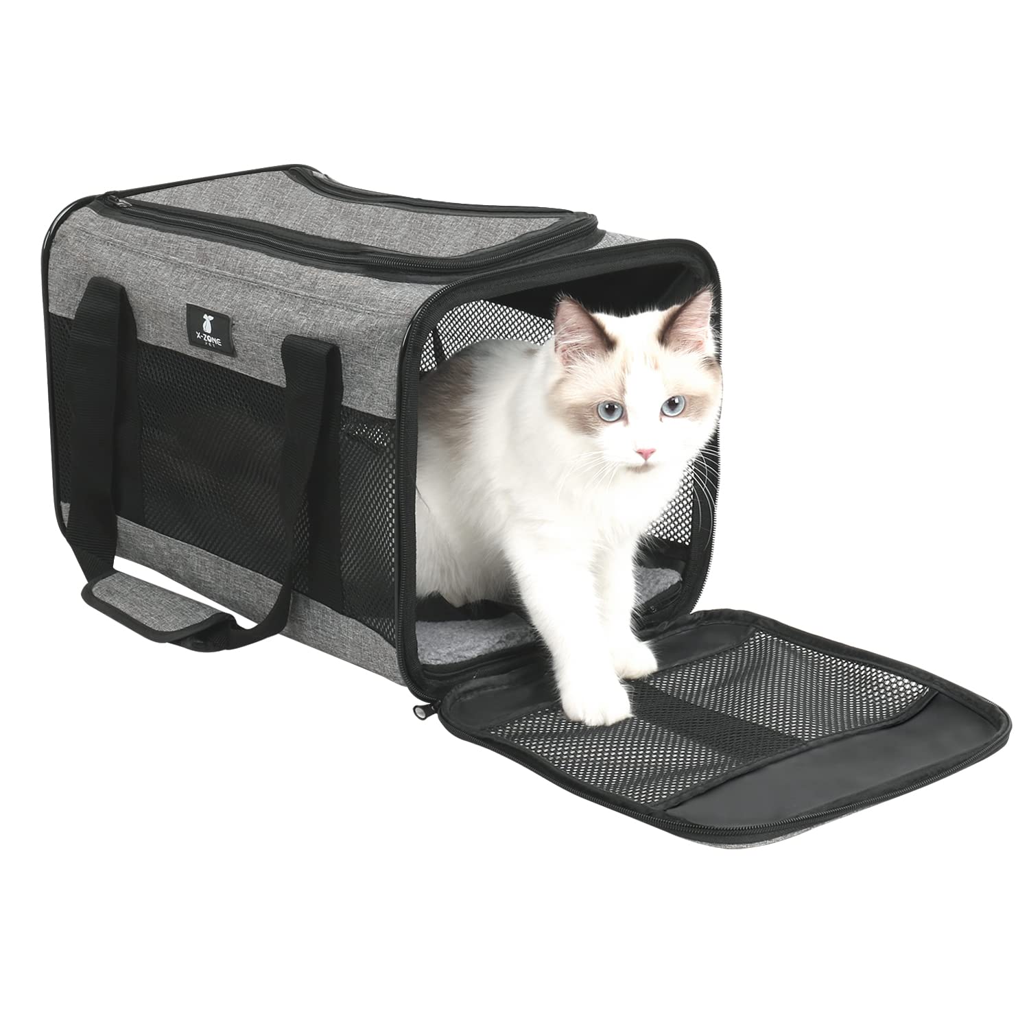 Amazon.co.jp: X-ZONE PETソフトペットキャリーバッグ/小型犬 猫用通気