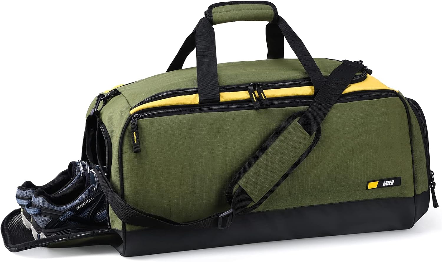 MIER Large Gym Bag for Men with Shoes Compartment Mens