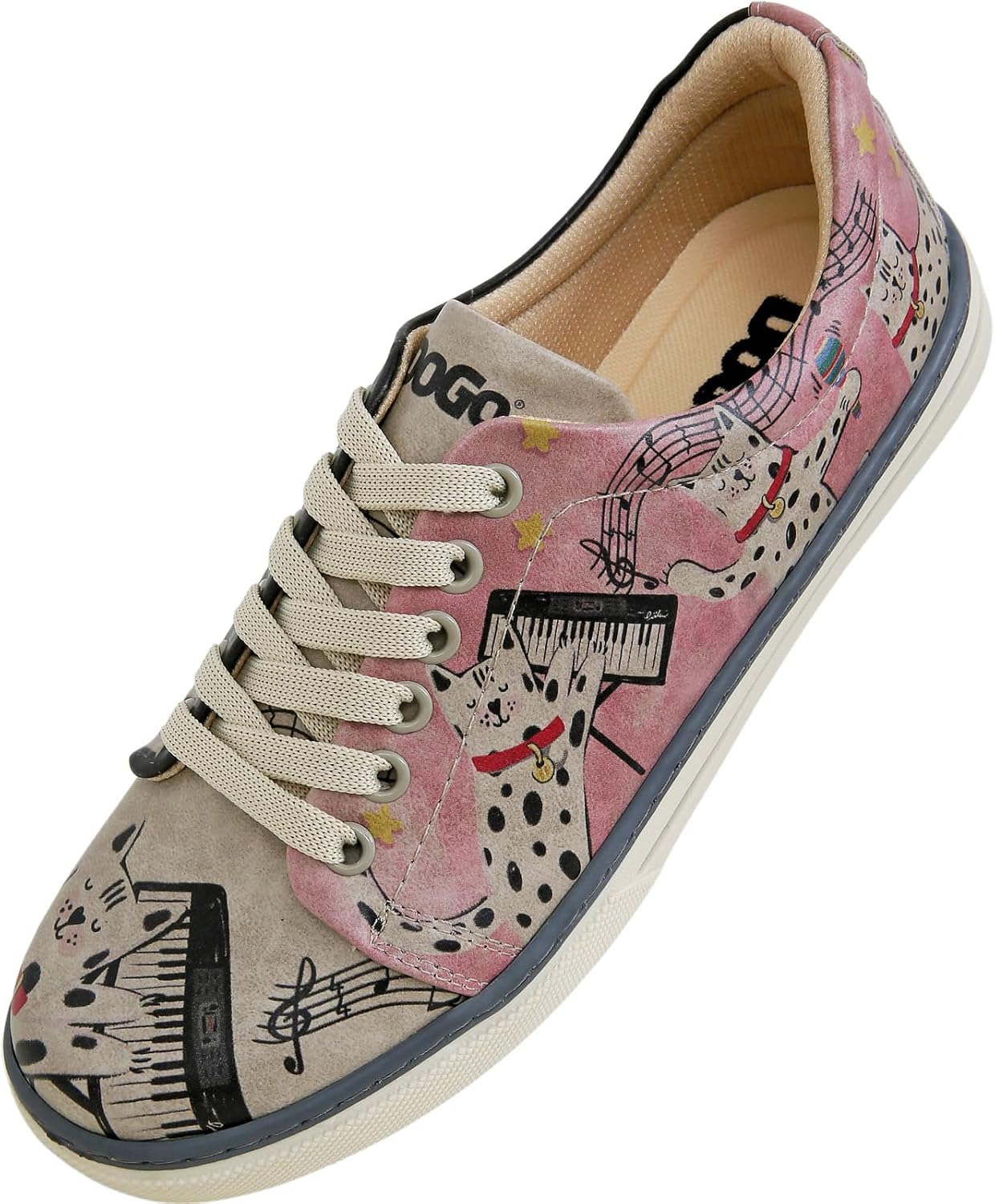 DOGO Vegan Leather Sneakers for Women - Handmade and Unique Fashion Sneakers for Women