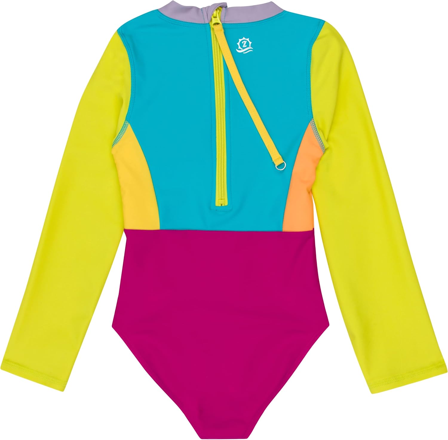 SwimZip® Girls' Long Sleeve One-Piece Swimsuit with UPF 50+ Sun Protection