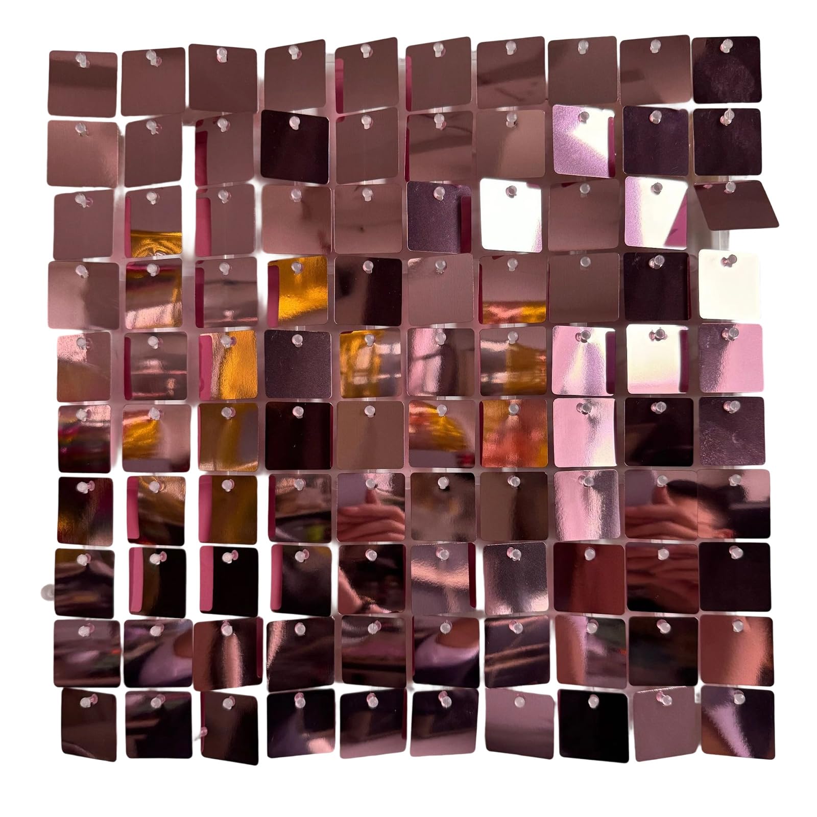 Elnwnnkc 24pcs Glimmering Responsive Decoration Panels Reflective Wall Tiles for Party Stage Event Photo Area Party Background Shimmering Boards