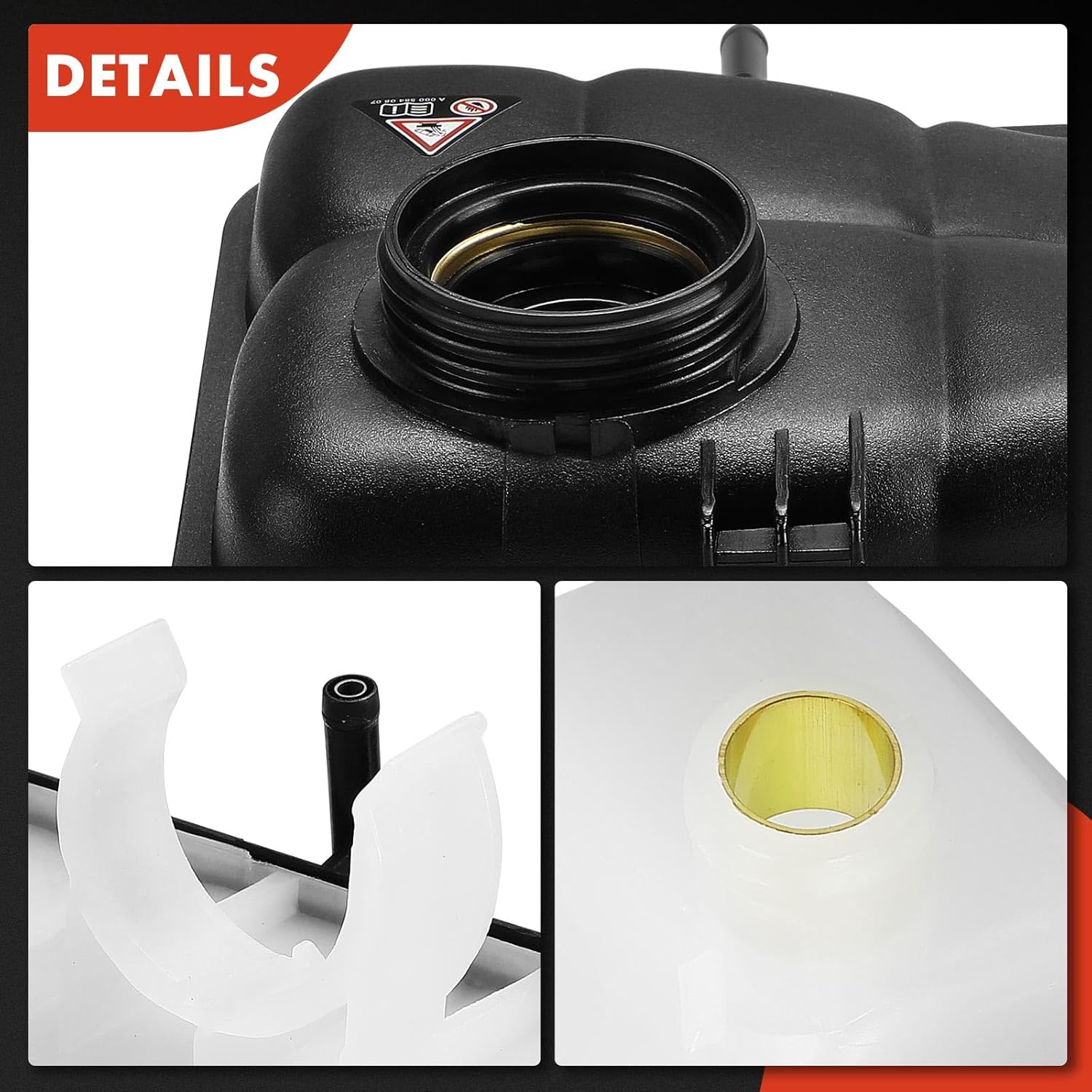 A-Premium Engine Coolant Overflow Recovery Reservoir Tank Compatible with Mercedes-Benz W203 Series C230 2003-2007, C240 2001-2005, C280, C320, C350, CLK320, CLK350, CLK500, C32 C55 CLK55 CLK63 AMG