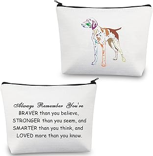 CMNIM German Shorthaired Pointer Gifts GSP Dog Lover Gift German Shorthaired Pointer Bag Makeup Cosmetic Pouch Dog Owner Gift (German Shorthaired Pointer Makeup Bag)