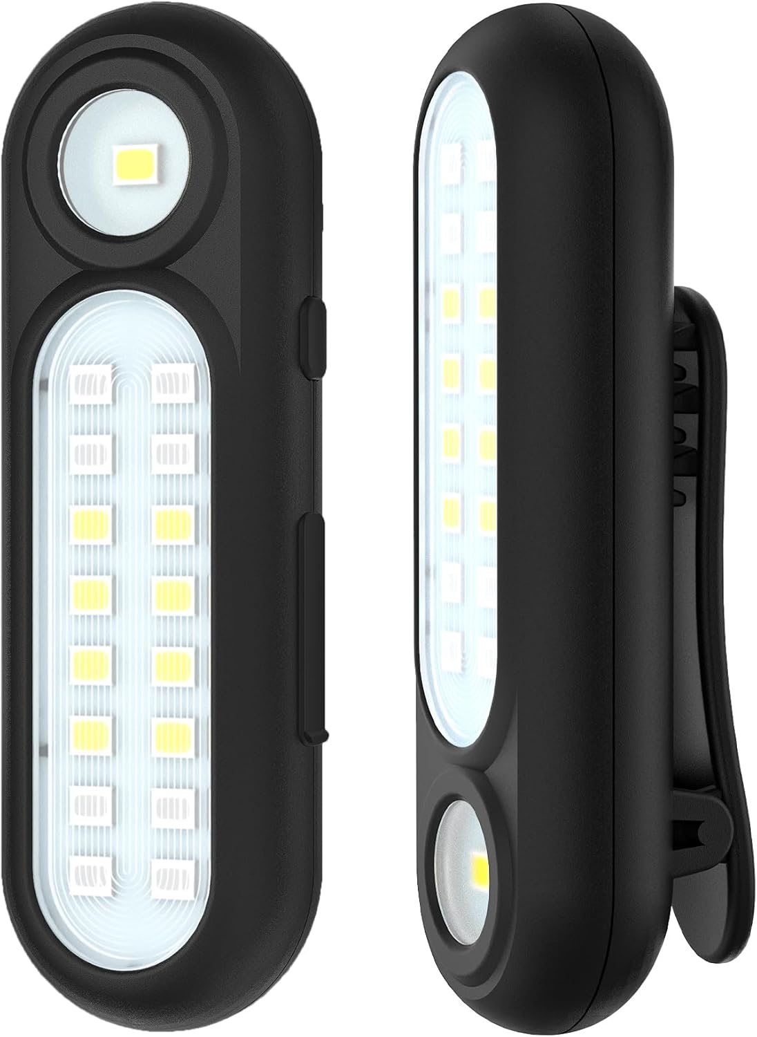 Running Lights for Runners, Rechargeable Clip On Flashlight for Runners Safety Light for Walking at Night, Portable Hands Free Flashlight for Walking Dog, LED Work Light Warning Flashing Camping(2Pcs)