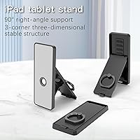 Vista 7 de Tablet Ring Holder -Tablet Stand Adjustable Universal Hand Strap Holder, 360 Degrees Handle Grip Handle Grip with Adhesive Patch for iPad/Galaxy Tab