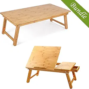 21.5in Bamboo Laptop Desk and 33.5inch Floor Table