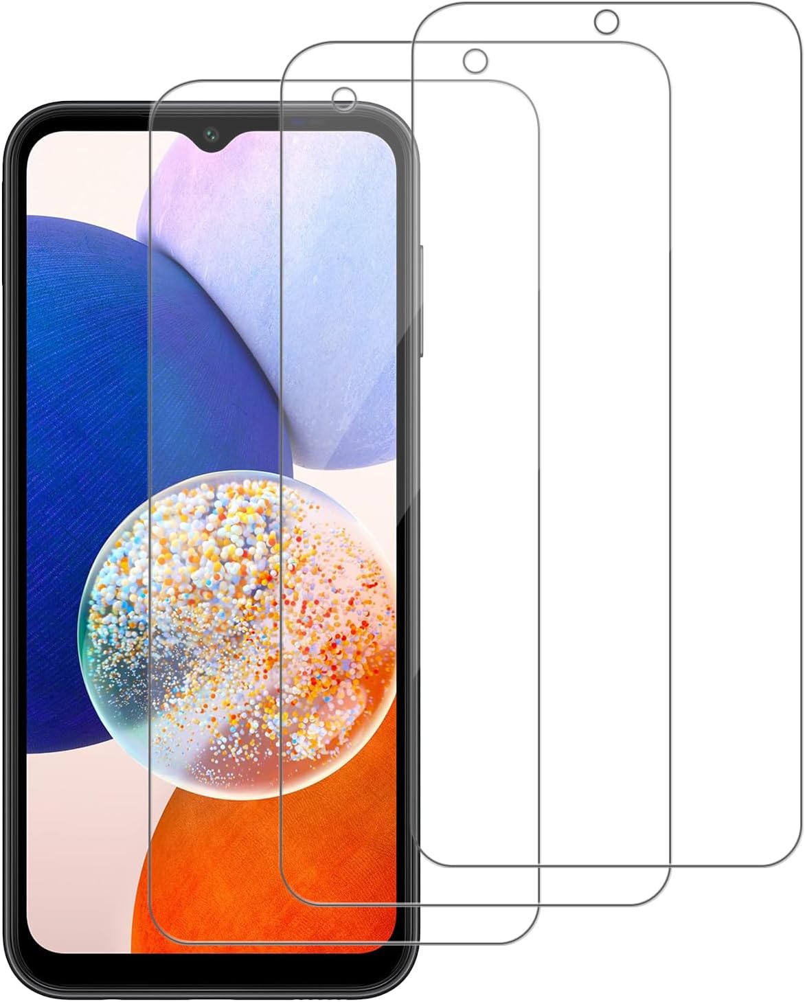 3 Pack for Samsung Galaxy A14 5G Tempered Glass Screen...